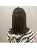 【&ONE 自由が丘】グレージュカラー　× 切りっぱなしミディアム
