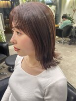 シェル 吉祥寺(shell)&nbsp;グレージュカラー/ボブウルフ/黒髪/ココアベージュ