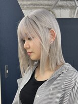 ニコ トウキョウ 渋谷(nico TOKYO)&nbsp;ホワイトシルバー/髪質改善/ダブルカラー/ケアブリーチ/20代