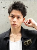 アッシュブラックでベリーショート