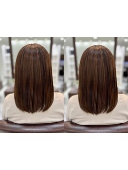 忙しい朝の10分を時短！うねりや広がりを抑え、毛先まで扱いやすくなる酸性ストレートで髪質改善◎