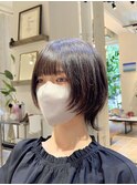 ショートウルフカットネオウルフカット顔まわりレイヤーカット