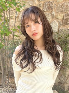 コーゾーギンザ 上野御徒町店(KOZO GINZA) 韓国風巻きパーマ/ミックスウェーブ/マロンベージュ/20代30代