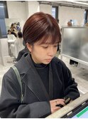 【冬服に合うショートヘア】チョコレートブラウン