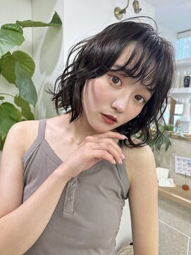 サンド 大阪梅田(sand) ＠hitoshi__sand ボブパーマ/黒髪/小顔/ワンレン/大阪梅田