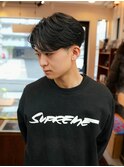 薬院 メンズショート スパイキーショート ピンパーマ