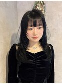 髪質改善艶髪 愛され韓国風前髪カット小顔梅田