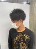 波巻きツイストスパイラルパーマ/フェザーパーマ/眉毛/メンズ