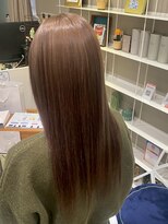 ドレス(Dress)&nbsp;透明感カラー/モカベージュ/ストレートロング