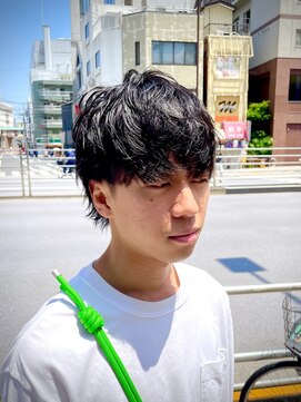 銀座マツナガ 浅草店 ツーブロ/マッシュウルフ/爽やか/ニュアンスパーマ