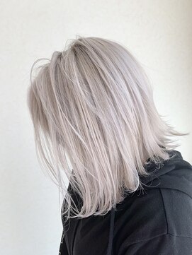 ラグーン(LAGOON) バレイヤージュグレージュハイライトダブルカラーケアブリーチ