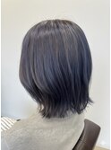 アッシュグレージュ×大人キレイ美シルエットロブ20代30代40代