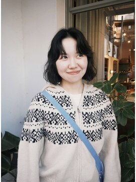 ムク(muku) くしゃっとしたドライボブパーマ