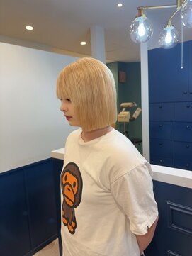 ラグ バイ シゲルカットクラブ 神田久志本店(lag) 抜きっぱブロンド