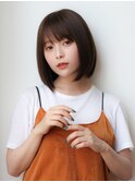 【田村】大人可愛い小顔モテ髪黒髮エアリーミディ春ボブ20代30代