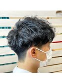 マッシュ×スパイラルパーマ=王道