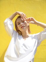 リアン 上尾店(Rien)&nbsp;マロンベージュ/Aラインボブ/かきあげ[上尾駅/バレイヤージュ]