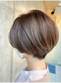 40代からの大人かわいいハンサムショートボブ☆