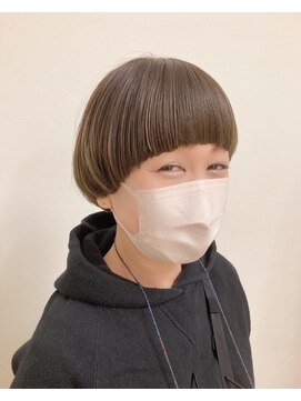 浪漫館 サンク(CINQ) マッシュショートのグラデカラー@岩下