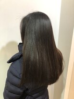 キュア 表参道(CURE)&nbsp;黒髪/グレージュカラー/ココアベージュ/ヘルシーロング[表参道]