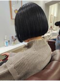 ブルーブラック×ミニボブ