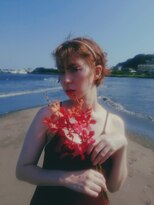 ラカトッカ(LAKA TOCCA)&nbsp;お団子ヘア外国人風カジュアルヘアセットヘアアレンジ