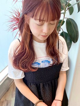 ケーツー あべのキューズモ－ル店(K-two) ピンクベージュ*デザインカラー*ハイトーンカラー*フルバング