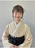 大人気ヘアアレンジ◎結婚式成人式卒業式お団子ツインアレンジ