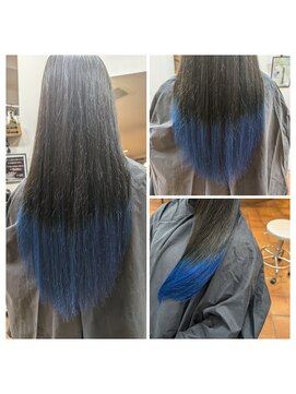 ブランケットヘアー(Blanket hair) 夏！マリンブルー