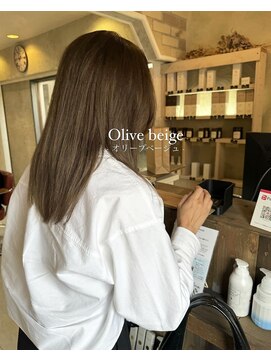 ヘアメイク リヴ(Hair Make Liv) オリーブベージュ×ロング/舞鶴/西舞鶴/ブリーチなし