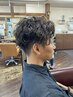 メンズカット+パーマ ￥11000