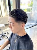 men'sスリックバックヘアテーパースキンフェードメンズカット