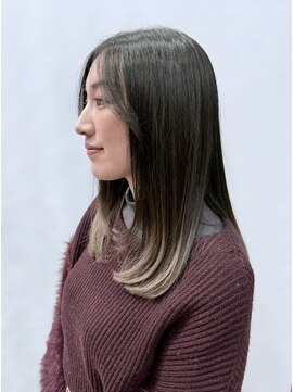 ヘア イノウエ HAIR INOUE 大人女子グラデーションカラー・ワンカールレイヤー