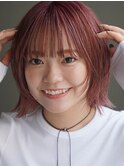 オリーブベージュ/ウェットヘア /レイヤーカット /東戸塚