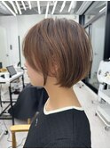黒髪カタログ/ボブルフ/小顔に見せるヘア/ワンレン