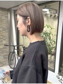 アンブレラカラー／切りっぱなしボブ