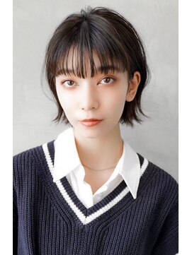 ギークス(GEEKS) 【GEEKS渋谷】黒髪ボブ/20代30代/春ヘア/小顔/切りっぱなしボブ