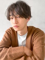 韓国マッシュ束感ブルーブラック無造作イメチェン#01mf0324