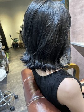 ヘア カシータ(Hair Casita) 【Hair　Cssita】大人可愛いネイビーカラー