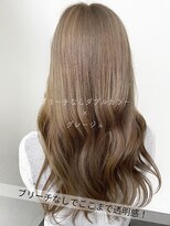 サラジュ 仁川店(SARAJU)&nbsp;ブリーチなしでここまで透明感！ダブルカラーで柔らかグレージュ