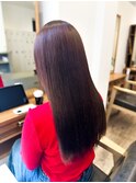 【レディース★大名】艶カラー×髪質改善ストレート×暖色系
