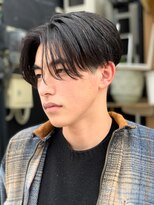 センターパートニュアンスパーマ韓国カルマパーマコンマヘア
