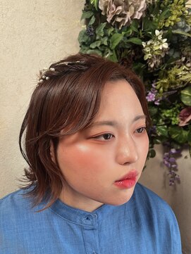 ヘアーズ ラブリージョブリー(hair's Lovely Jubbly) 【前田】ピンクブラウンメイク