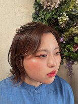 ヘアーズ ラブリージョブリー(hair's Lovely Jubbly) 【前田】ピンクブラウンメイク