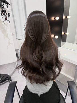 イオエ 西梅田(ioe) ブリーチなしカラー／髪質改善/ミルクティーベージュ/小顔へア