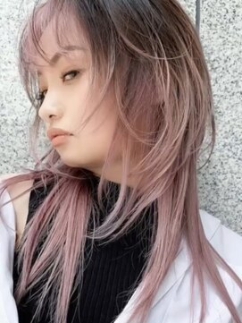 ラキング ギンザ トウキョウ(LAKING GINZA) くびれヘア/アプリコットオレンジ/夏/ハイライトカラー[銀座駅]