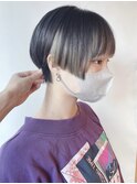 【morio 原宿】前髪ありハンサムショート インナーカラー