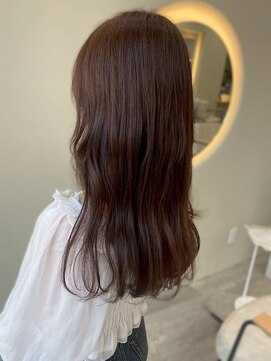 ユニバイリサ 天神大名店(uni by risa) チョコレートブラウン 透明感カラー 20代 顔周りカット 髪質改善