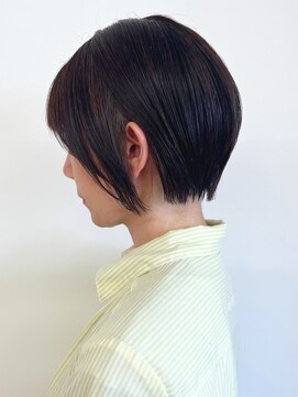 モリオフロムロンドン 松戸店(Morio from London) 【morio松戸 アイダ】40代刈り上げありショートボブ大人ショート