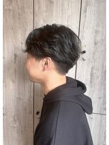 ヘアーリゾートノーブル(Hair Resort Noble) 【ニュアンスパーマ】ツーブロックマッシュフェザー風スタイル